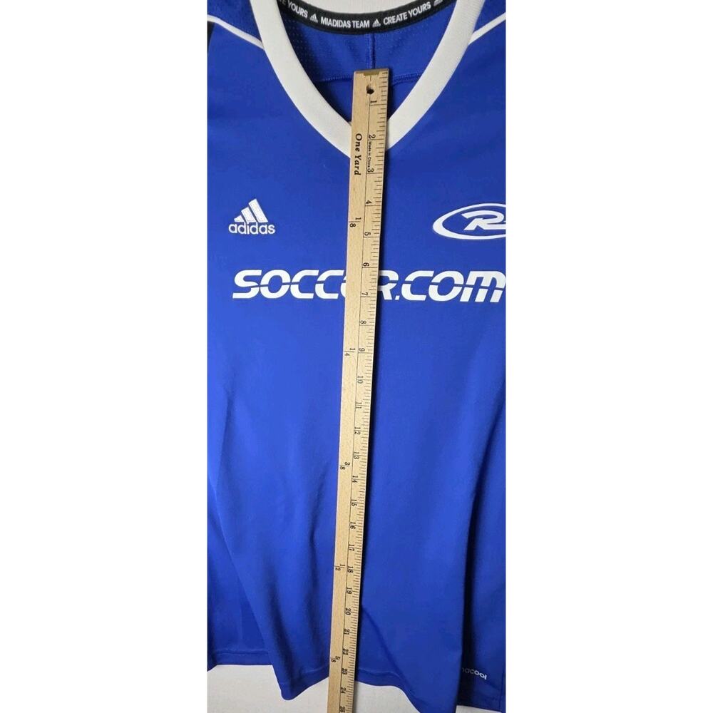 Adidas‎ Climacool Men's Soccer Jersey Blue L #42 1997 MIADADAS TEAM CREATE YOURS - Picture 5 of 10